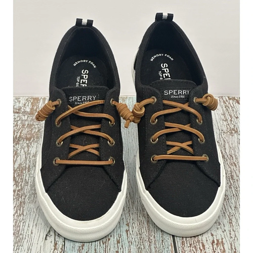 Sperry Femmes Black  Slip On Sneaker, Women's Size (7) STS84727